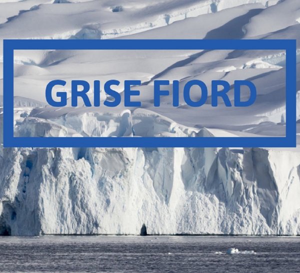 Hoesafbeelding GriseFiord: ijskust met de titel Grise Fiord